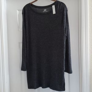 Log sleeved tunic top